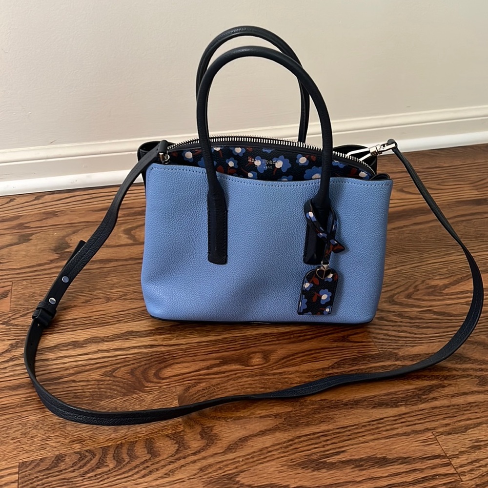 Kate Spade blue and floral handbag